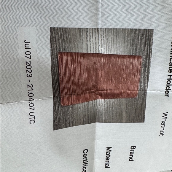 EUC orange/brown LV epi pocket organizer - Picture 15 of 15